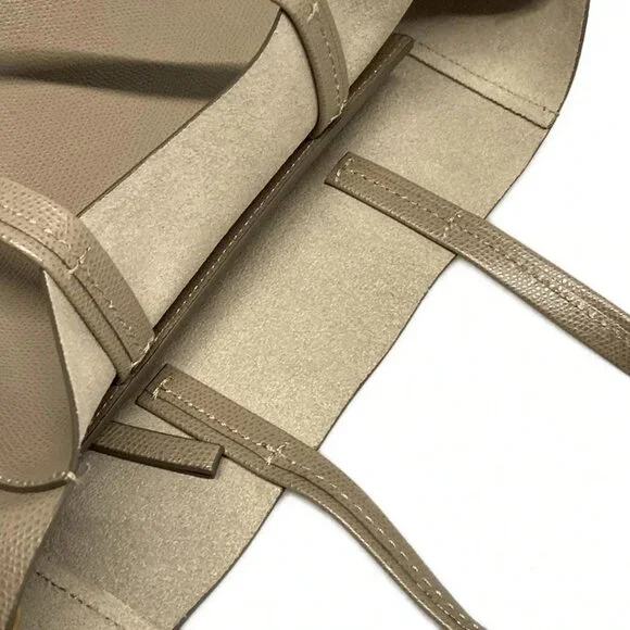 CELINE Vertical Cabas Small Beige Leather Tote Bag - Picture 12 of 15